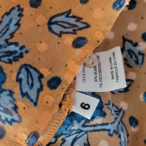 ULLA JOHNSON Cass Blouse  -- marigold - Picture 5 of 6